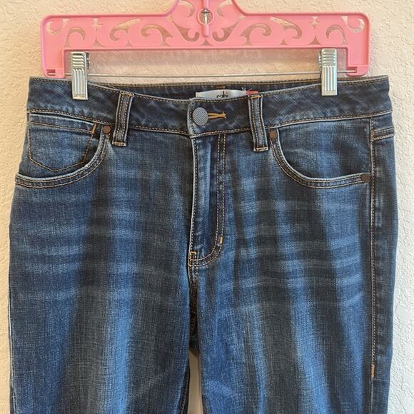 CAbi 5495 Cropped High Straight Jeans Distressed size 6 - Picture 3 of 8